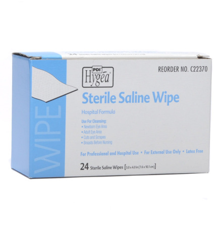 Sterile seline wipes 24/box