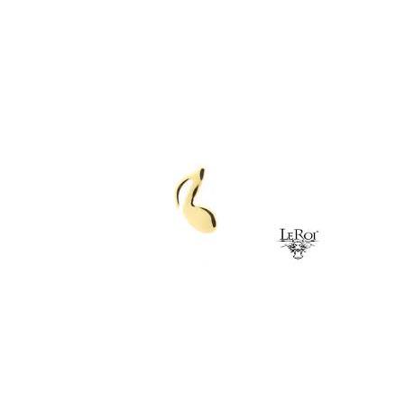 14K Music Note for threadless Jewelry
