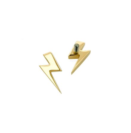 18K Gold Lightning Bolt