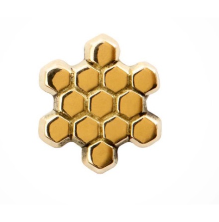 14k "Honeycomb" , threadless