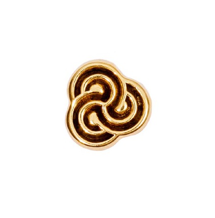 14k "Swirl", Threadless