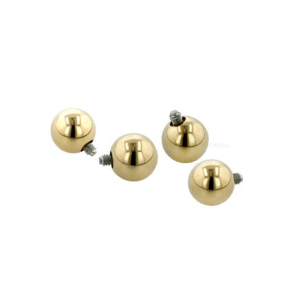 18k yellow gold ball for 14g (1.6 mm)