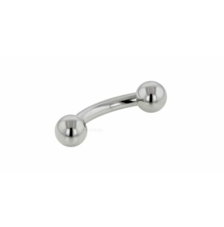 Stainless Steel curved barbells, 1.6x9.5mm