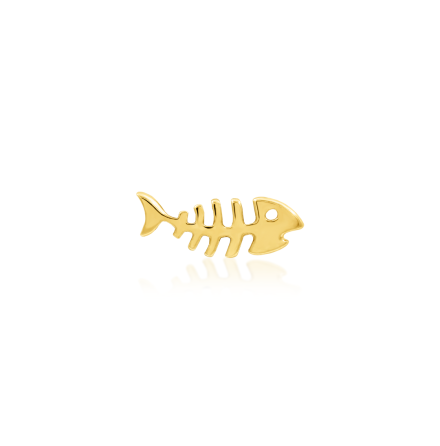 14K Gold Fishbone