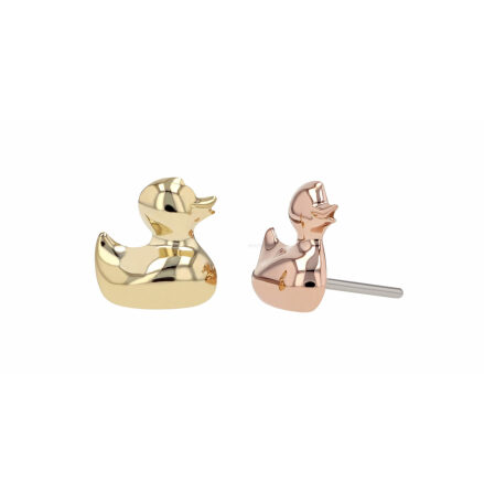18k Gold Ducky, Left/Right, push pin