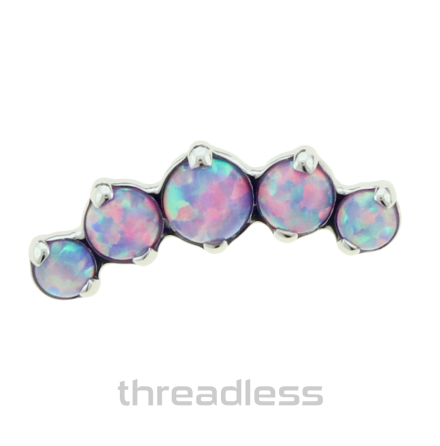 THREADLESS ODYSSEY PRIUM 2MM/2.5MM/3MM/2.5MM/2MM White Opals