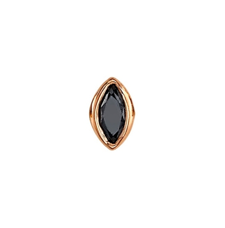 Pin with Yellow Gold Marquise Bezel