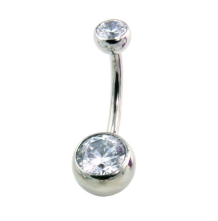 Curved barbell with CZ