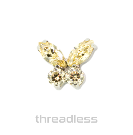 Threadless butterfly