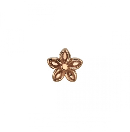 14KY Pin With 1.1mm Thick Hibiscus Flower- 4mm
