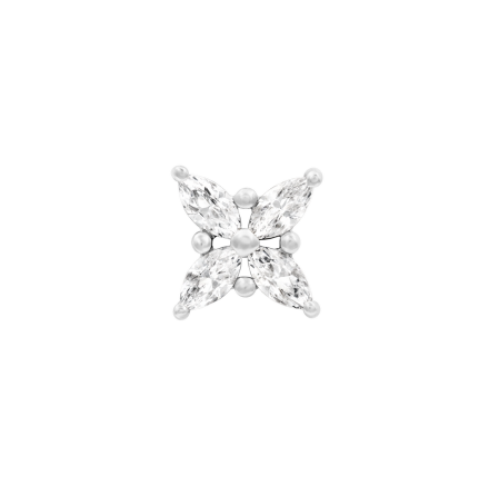 Alexis, White Gold CZ