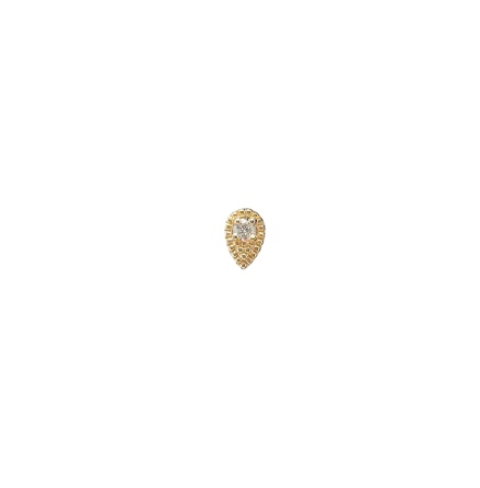 14K Yellow Gold Drop, 1 diamond