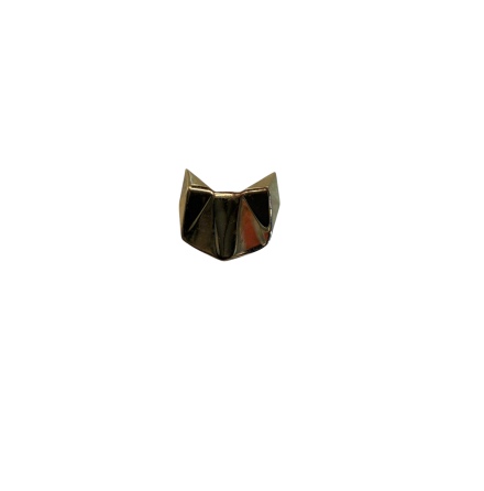 14K Yellow Gold Origami Cat